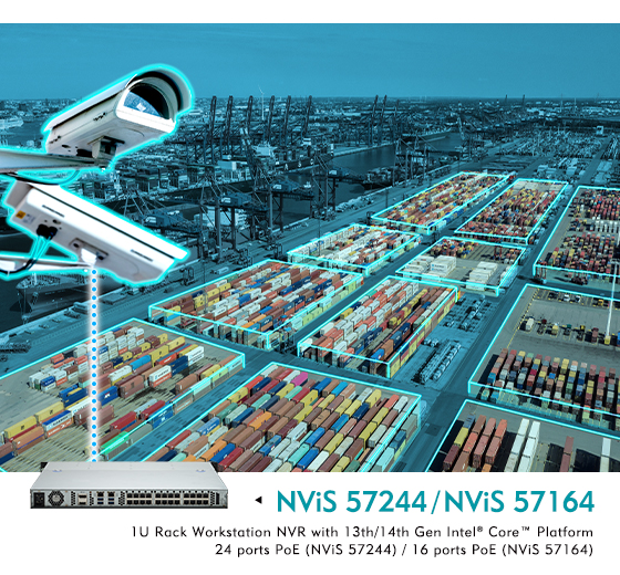 NEXCOM NViS57164/NViS57244: Streamlining Security with Integrated PoE in a 1U Rackmount NVR